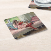 Albert Edelfelt - Goede vrienden Kartonnen Onderzetters (Schuin)