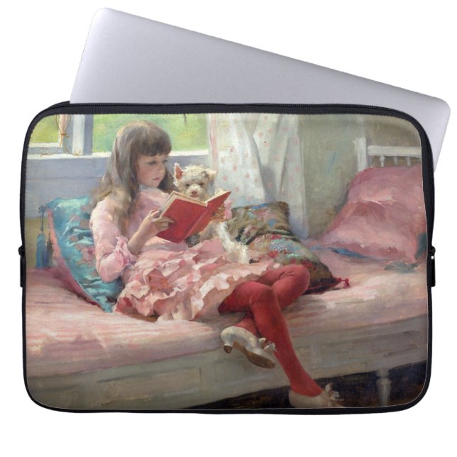 Albert Edelfelt - Goede vrienden Laptop Sleeve (Voorkant)