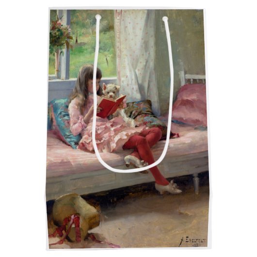 Albert Edelfelt - Goede vrienden Medium Cadeauzakje (Achterkant)