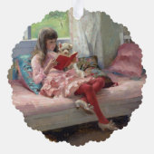 Albert Edelfelt - Goede vrienden Ornament Kaart (Achterkant)