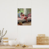 Albert Edelfelt - Goede vrienden Poster (Keuken)