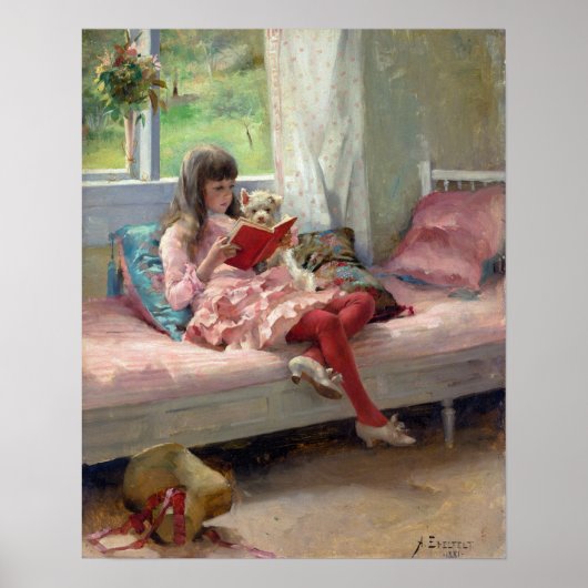 Albert Edelfelt - Goede vrienden Poster (Voorkant)