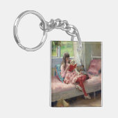 Albert Edelfelt - Goede vrienden Sleutelhanger (Voorkant Links)