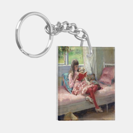 Albert Edelfelt - Goede vrienden Sleutelhanger (Voorkant Links)