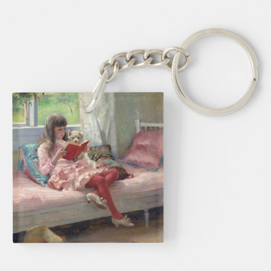 Albert Edelfelt - Goede vrienden Sleutelhanger (Achterkant)