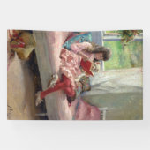 Albert Edelfelt - Goede vrienden Spandoek (Horizontaal)