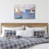 Albert Edelfelt - Harbour in Helsinki Canvas Afdruk (Insitu (Slaapkamer))