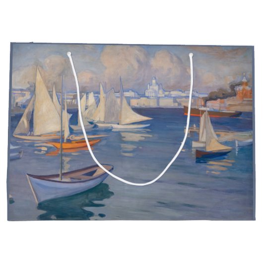 Albert Edelfelt - Harbour in Helsinki Groot Cadeauzakje (Achterkant)
