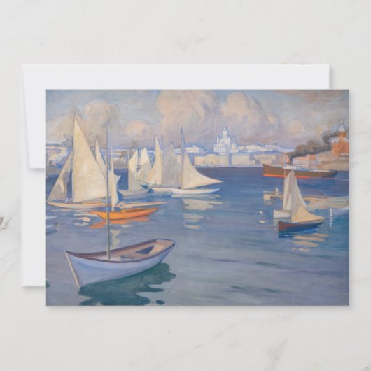 Albert Edelfelt - Harbour in Helsinki Kaart (Voorkant)