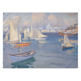 Albert Edelfelt - Harbour in Helsinki Tafelkleed