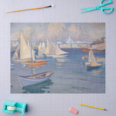 Albert Edelfelt - Harbour in Helsinki Tissuepapier (Craft)