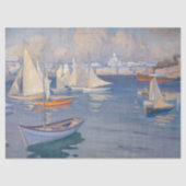 Albert Edelfelt - Harbour in Helsinki Tissuepapier (Voorkant)