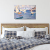 Albert Edelfelt - Haven in Helsinki Canvas Afdruk (Insitu (Slaapkamer))