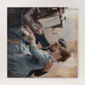 Albert Edelfelt - Het spelen van de Piano Legpuzzel (Horizontaal)