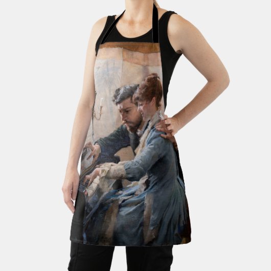 Albert Edelfelt - Het spelen van de Piano Schort (Insitu)