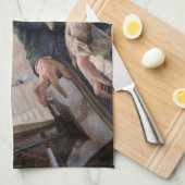 Albert Edelfelt - Het spelen van de Piano Theedoek (Quarter Fold)