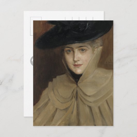 Albert Edelfelt Het zwarte Pet CC0269 Briefkaart (Voorkant / Achterkant)