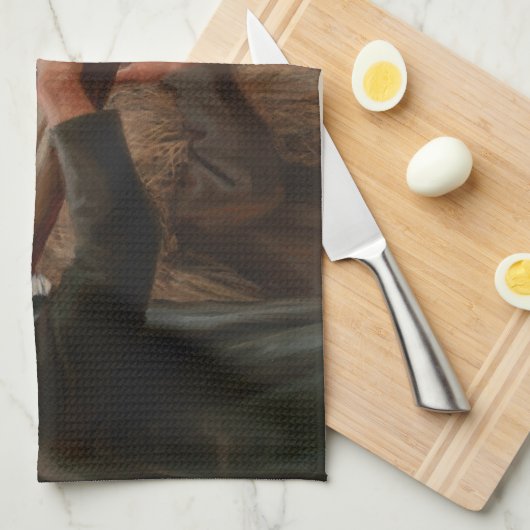 Albert Edelfelt - in de buitenaartsligging Theedoek (Quarter Fold)