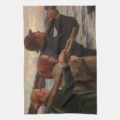 Albert Edelfelt - in de buitenaartsligging Theedoek (Verticaal)