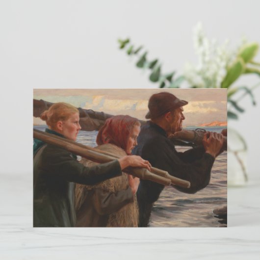 Albert Edelfelt - In de Outer Archipel Bedankkaart (Staand voorkant)