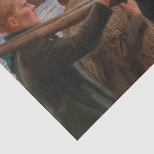 Albert Edelfelt - In de Outer Archipel Tissuepapier (Detail)