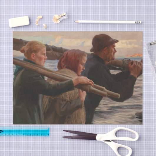 Albert Edelfelt - In de Outer Archipel Tissuepapier (Craft)