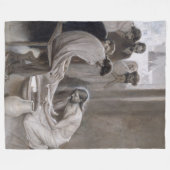 Albert Edelfelt - Jesus Washing Feet of Disciples Fleece Deken (Voorkant (Horizontaal))