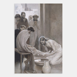 Albert Edelfelt - Jesus Washing Feet of Disciples Inpakpapier Vel