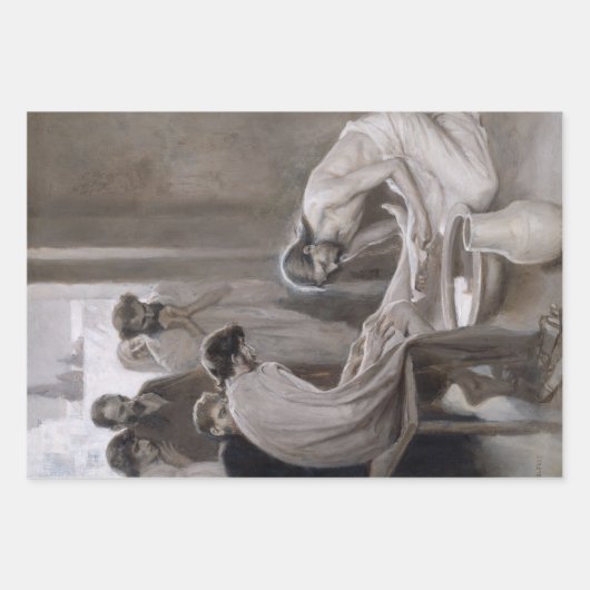 Albert Edelfelt - Jesus Washing Feet of Disciples Inpakpapier Vel (Voorkant 3)