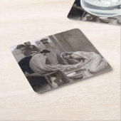 Albert Edelfelt - Jesus Washing Feet of Disciples Kartonnen Onderzetters (Schuin)