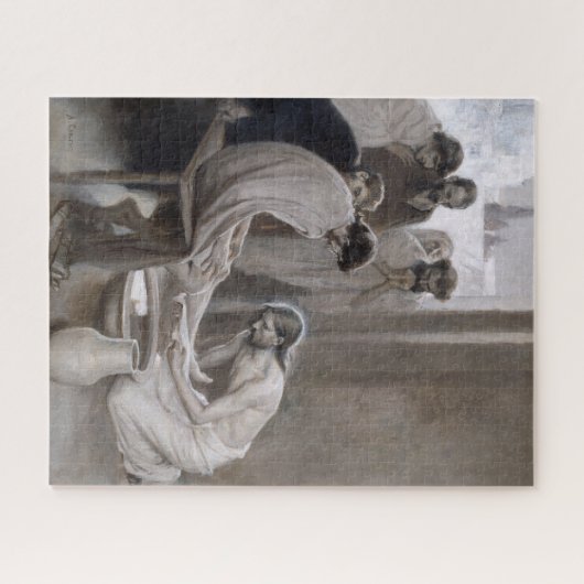 Albert Edelfelt - Jesus Washing Feet of Disciples Legpuzzel (Horizontaal)