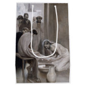 Albert Edelfelt - Jesus Washing Feet of Disciples Medium Cadeauzakje (Achterkant)