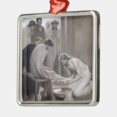 Albert Edelfelt - Jesus Washing Feet of Disciples Metalen Ornament (Links)