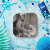 Albert Edelfelt - Jesus Washing Feet of Disciples Papieren Bordje (Feest)