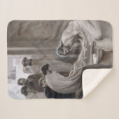 Albert Edelfelt - Jesus Washing Feet of Disciples Sherpa Deken (Voorkant (horizontaal))