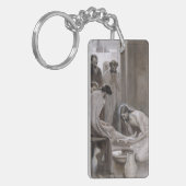 Albert Edelfelt - Jesus Washing Feet of Disciples Sleutelhanger (Voorkant Links)