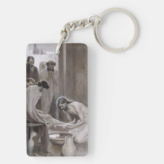 Albert Edelfelt - Jesus Washing Feet of Disciples Sleutelhanger (achterkant)