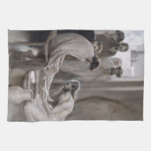 Albert Edelfelt - Jesus Washing Feet of Disciples Theedoek (Horizontaal)