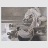 Albert Edelfelt - Jezus wast de voeten van discipe Tissuepapier (Voorkant)