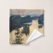 Albert Edelfelt - Kaukola Ridge op Sunset Bad Handdoek (Wasdoekje)