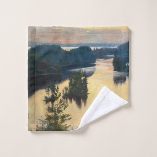 Albert Edelfelt - Kaukola Ridge op Sunset Bad Handdoek (Wasdoekje)