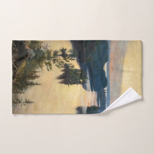 Albert Edelfelt - Kaukola Ridge op Sunset Bad Handdoek (Handdoek)
