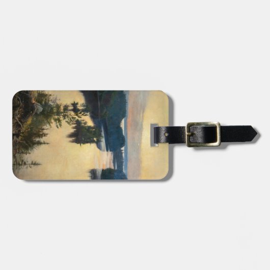 Albert Edelfelt - Kaukola Ridge op Sunset Bagagelabel (Voorkant horizontaal)