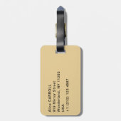 Albert Edelfelt - Kaukola Ridge op Sunset Bagagelabel (Achterkant verticaal)