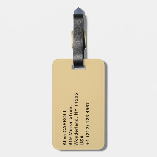 Albert Edelfelt - Kaukola Ridge op Sunset Bagagelabel (Achterkant verticaal)