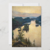 Albert Edelfelt - Kaukola Ridge op Sunset Bedankkaart (Voorkant)