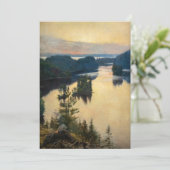 Albert Edelfelt - Kaukola Ridge op Sunset Bedankkaart (Staand voorkant)