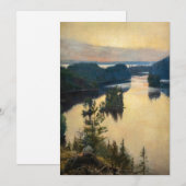 Albert Edelfelt - Kaukola Ridge op Sunset Bedankkaart (Voorkant / Achterkant)