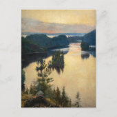 Albert Edelfelt - Kaukola Ridge op Sunset Briefkaart (Voorkant)