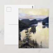 Albert Edelfelt Kaukola Ridge op Sunset Briefkaart (Voorkant / Achterkant)